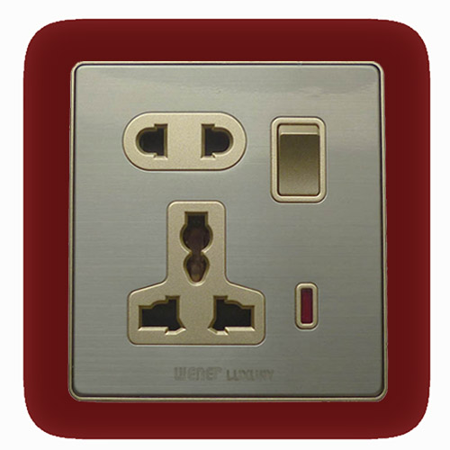 5 Pin Multi Socket With Switch